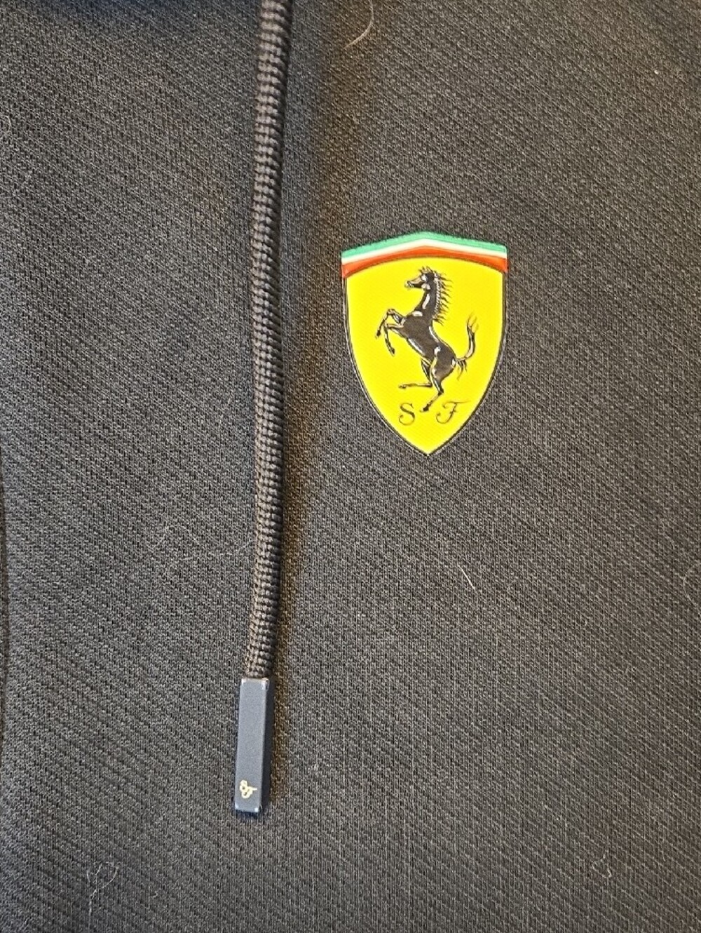 Puma Scuderia Ferrari Full Zip Hoodie Sweater Black And Red - Picture 4 of 12
